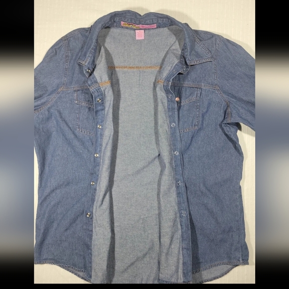 Me and You Jean Long Sleeve Top Size 1X - Picture 6 of 10